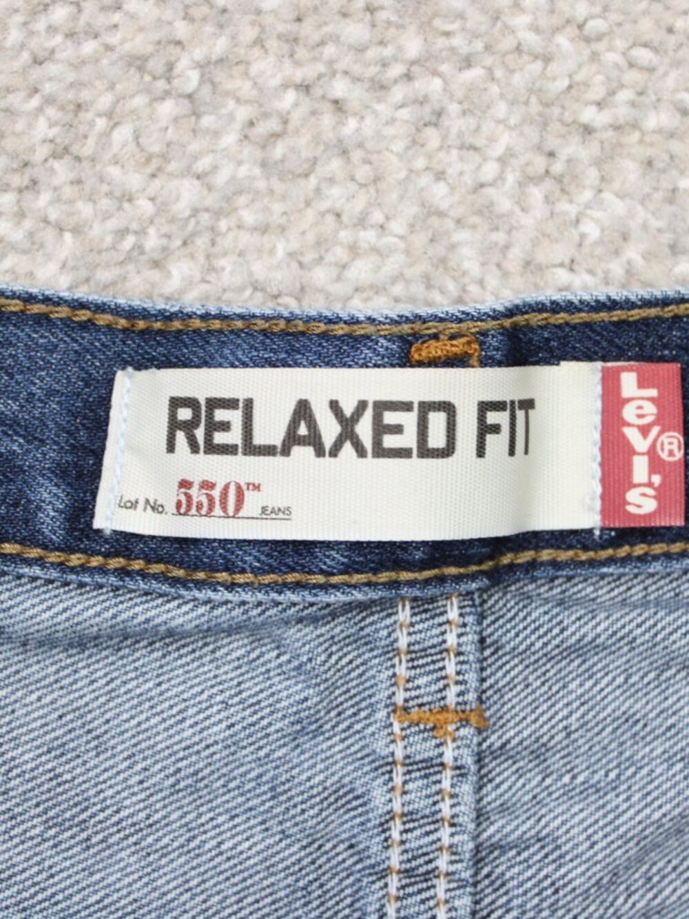 Levi's 550 Jeans Mens 36x30 Blue Relaxed Fit 100% Cotton 5-Pocket Denim Y2K - Picture 10 of 13